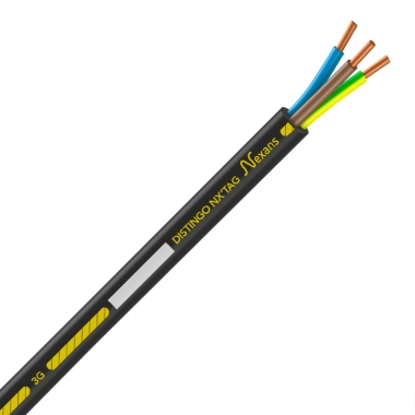 Cable �lectrique - Rigide - R2V - 3G2.5 mm� - Couronne de 125 m�tres - Recharge NROLL NXTAG