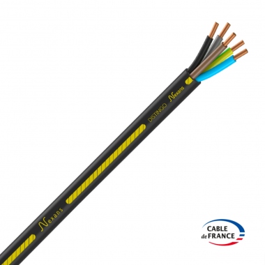 Cable lectrique - Rigide - R2V - 5G2.5 mm - Bobine de 25 Mtres - Distingo