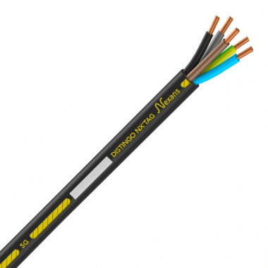 Cable �lectrique - Rigide - R2V - 5G2.5 mm� - Couronne de 50 m�tres - NXTAG - Distingo