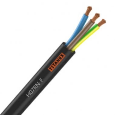 Cable �lectrique - Souple - H07 RNF - 3G1.5 mm� - Titanex - Bobine de 25 m�tres