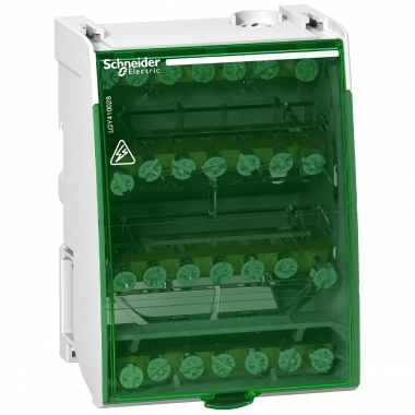 R�partiteur �tag� - 4 P�les - 100A - 4 x 7 Trous - Schneider Electric LGY410028