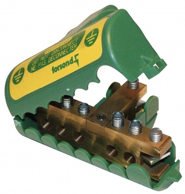 Bo�tier de raccordement - Pour circuits terre - 8 d�rivations 25 mm� - Catu REPTER/2