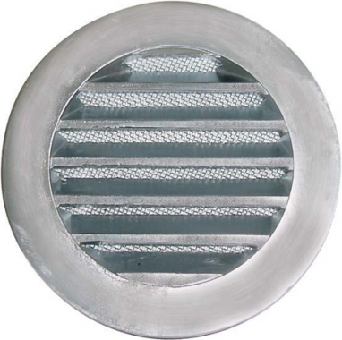 Grille ronde aluminium diam�tre 132mm