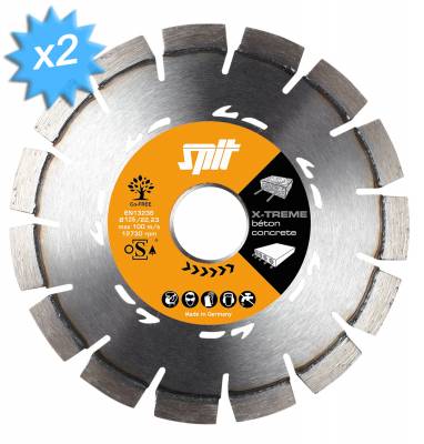 SPIT X-TREME UNIVERSEL - 2 Disques diamant diamtre 150 mm