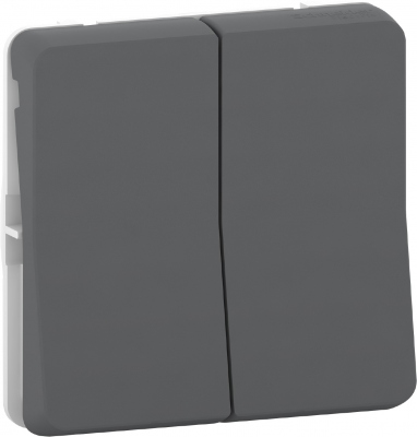 Va et Vient - Double - Gris - Composable - Mureva styl - Schneider electric MUR35019
