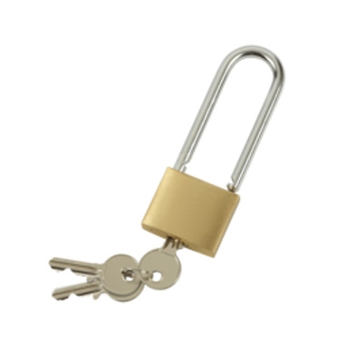 Cadenas de 40 mm en laiton � cl� avec anse longue