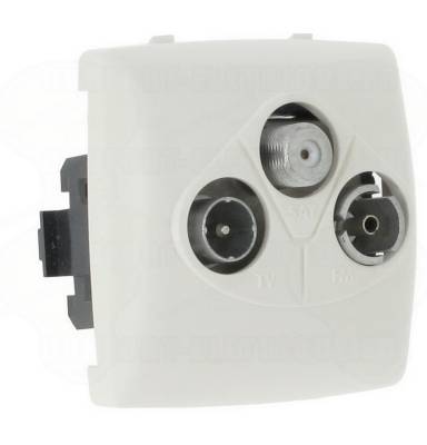 Prise TV-FM-SAT composable saillie