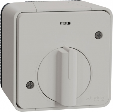 Interrupteur temporis� - Blanc - Saillie - Mureva styl - Schneider electric MUR39067