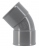 Coude PVC - Femelle / Femelle - 45� - Diam�tre 50 mm - Nicoll UCJ44