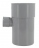 Culotte PVC - M�le / Femelle - 87�30 - Diam�tre 100/40 mm - Nicoll UBT78