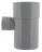 Culotte PVC - M�le / Femelle - 87�30 simple - Diam�tre 100/50 mm - Nicoll UBT68