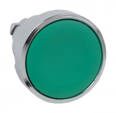 T�te Bouton Poussoir - Affleurant - Vert - Schneider Harmony ZB4BA3