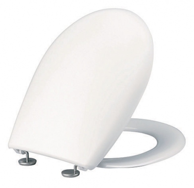 Abattant WC - OPIO - Charnire individuelle ajustable - Thermoplastique - Blanc - Siamp 47105610