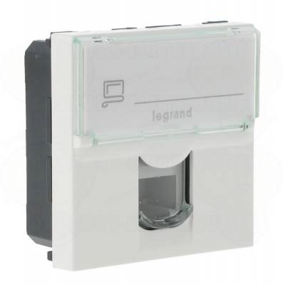 Prise t�l�phone RJ 11 2 modules Legrand Mosaic