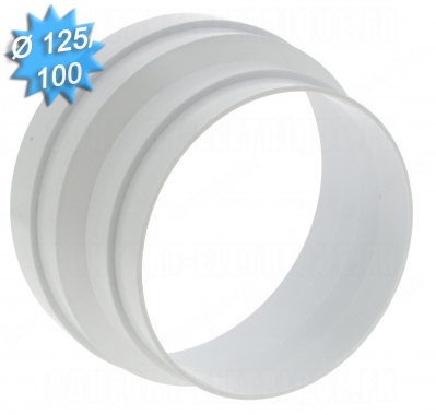 Reduction conduit conique PVC diam�tre 125/100mm