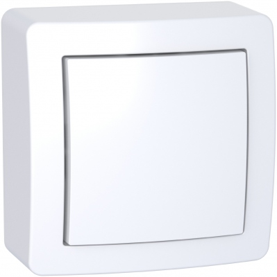 Interrupteur simple - Avec cadre saillie - Blanc polaire - Schneider electric ALB62050P