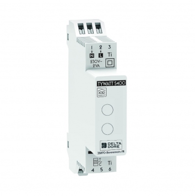Capteur de consommation �lectrique - Connect� - Tywatt 5400 - Modulaire - Delta Dore 6110039