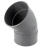 Coude PVC - Femelle / Femelle - 45� - Diam�tre 125 mm - Nicoll UCX44