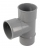 Culotte PVC - M�le / Femelle - 87�30 - Diam�tre 50 mm - Nicoll UBJ18