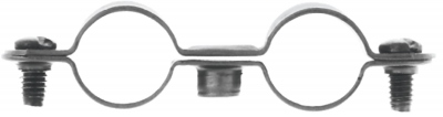 Collier double pour tube de 22 mm - Sachet de 10