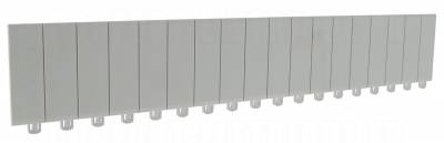Legrand obturateur 18 modules gris pour tableau lectrique