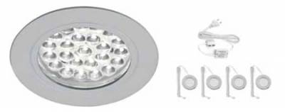 kit spot � LED encastr� fixe 4 x 1.7W 5000K Aric kit Meubled
