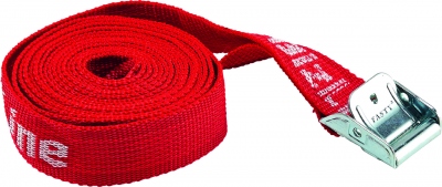 Sangle - Avec boucle de serrage - 2.5 M�tres x 25 mm - Rouge - Bizline 390473