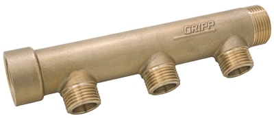 Collecteur Type FC7 - Arriv�e M�le 20 x 27 - 7 d�parts M�le 15 x 21 - Extr�mit� Femelle 20 x 27 - Gripp