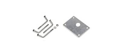 Platine de scellement pour colonette cardin SEL.