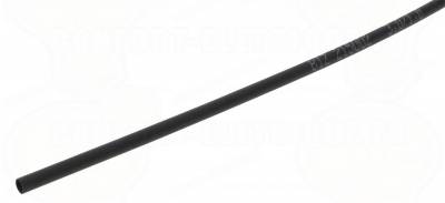 Gaine thermor�tractable noire de 3 � 1 mm