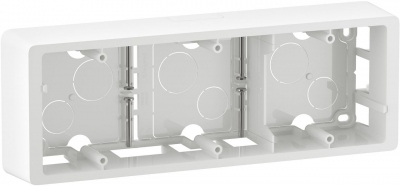 Cadre saillie - 3 Postes - Blanc - Legrand C�liane CB0233