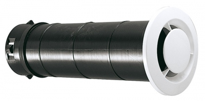 Bouche ventilation - Fixe - Diamtre 125 mm - Manchon Long - Atlantic 422151