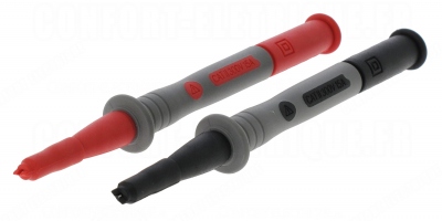 Jeu de 2 pointes de touches de 4mm surmoul�es 300V Chauvin Arnoux