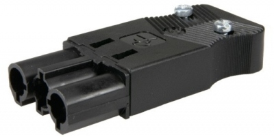 Connecteur - 3 P�les - M�le - Noir - Bizline 300033