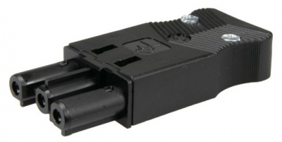 Connecteur - 3 P�les - Femelle - Noir - Bizline 300034