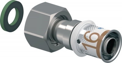 Raccord � sertir - Ecrou libre femelle - S-Press PLUS - 16 vers 1/2 - Uponor 1070602