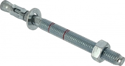 Goujon ancrage - M10 x 70 mm - Acier �lectrozingu� - Lot de 10 - Bizline 720197