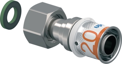 Raccord � sertir - Ecrou libre femelle - S-Press PLUS - 20 vers 1/2 - Uponor 1070604