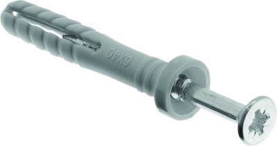 Cheville � frapper - 6 x 40 mm - Boite de 100 - Bizline 720117