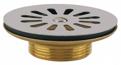 Bonde �vier - En laiton - Gr�s - Sans trop plein - Diam�tre 60 mm - A grille - nf - Altech 35110000034