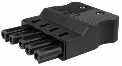 Connecteur - 5 P�les - Femelle - Noir - Bizline 300038