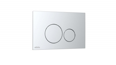 Plaque de commande Duo - Pour b�ti-support autoportant Concerto 2 - Chrom� - Alterna K5230-K-EWS6