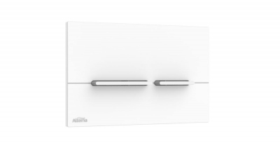 Plaque de commande Design - Pour b�ti-support autoportant Concerto 2 - Blanc - Alterna K5237-K-EWS1