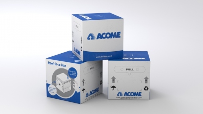 Cable r�seau - Cat�gorie 6A - UTP - LSOH-FR - 4 paires - Couronne de 300 M�tres - Ivoire - DCA - Acome R7291AB300