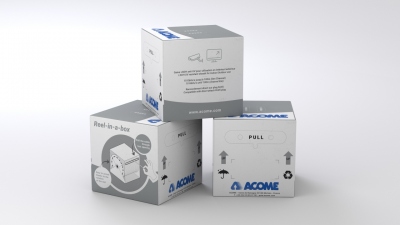 Cable r�seau - Cat�gorie 6A - UTP - Ext�rieur - LSOH-FR - 4 paires - Couronne de 200 M�tres - Noir - DCA - Acome R7690ARB200
