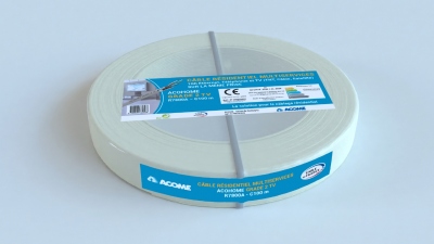 Cable r�seau - GRADE 2TV - LSOH-FR - 4 paires - Couronne de 100 M�tres - Ivoire - CCA - Acome R7800A05