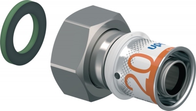 Raccord � sertir - Ecrou libre femelle - S-Press PLUS - 20 vers 3/4 - Uponor 1070605