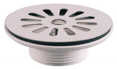 Bonde plastique - Evier gr�s - Sans trop plein - Diam�tre 60 mm - A grille - Altech 70010000034