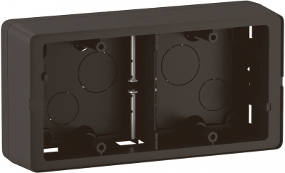 Cadre saillie - 2 Postes - Noir - Legrand C�liane CN0232