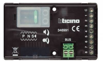 Bticino Bus - Module micro et HP universel pour cablage Btcino Bus
